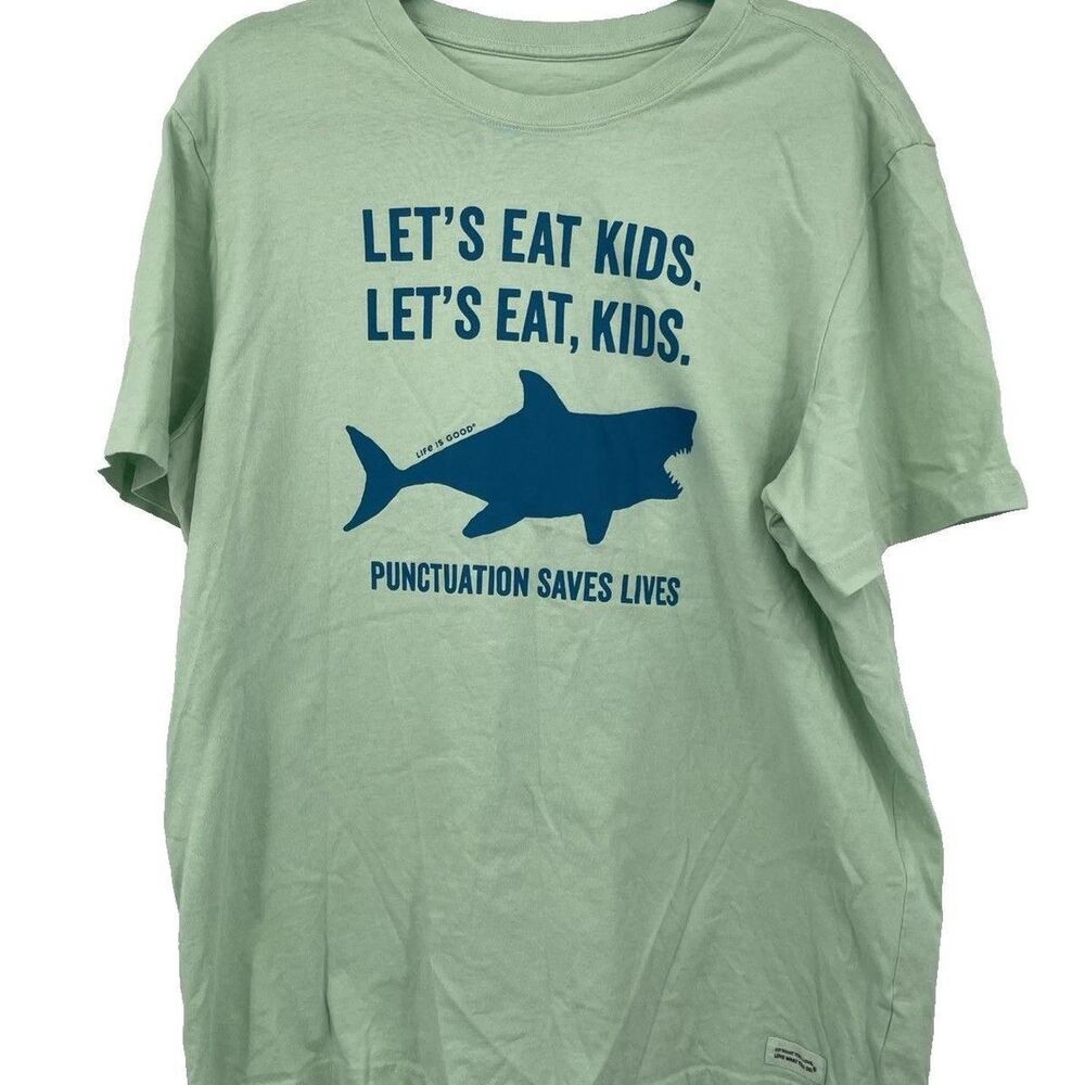 Life-is-good Men's Green T-shirt